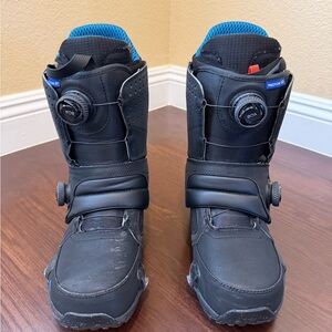 Burton Black and Blue Men's Step On Snowboard Boots with BOA System
